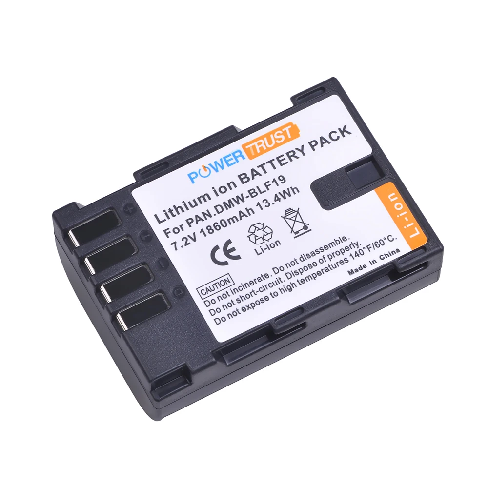PowerTrust 1 шт. 1860 мАч DMW BLF19E батарея для камеры BLF19 + LCD Dual USB зарядное устройство Panasonic