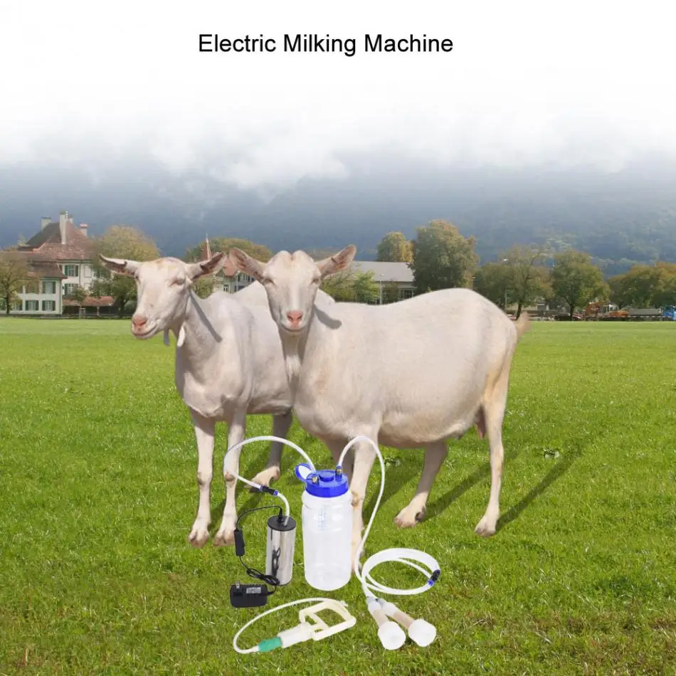 2Л электрическая Доильная машина для коровы 75 кПа вакуумный насос Milker двойная головка США вилка Доильная машина