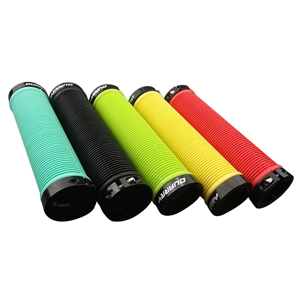 

Double Lock Soft Rubber Cycling BMX MTB Mountain Bike Scooter Fixed Gear Handlebar Grips Bicycle Parts Accessory Tool