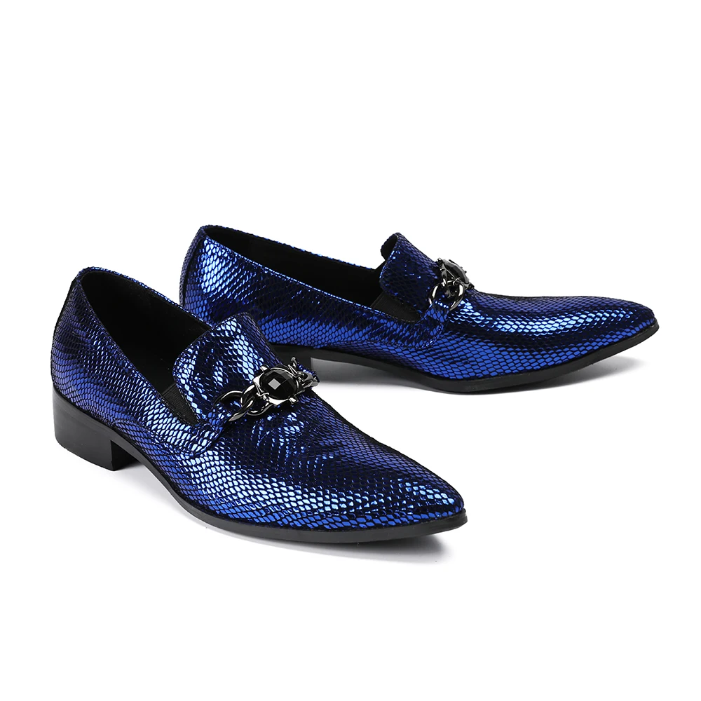Okhotcn Italiano De Luxo Oxford Terno Sapatos Sapatas Genuíno up Homens Escritório Vestido Patente Azul Couro Casamento Vaca Dos Lace 11dIwxrq