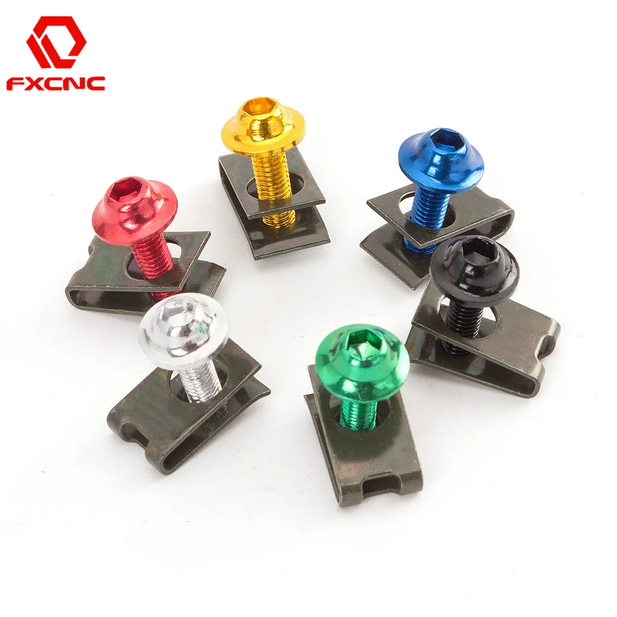 

10pcs /Set Universal Motorcycle Fairing Body Bolts Scooter Nuts Bolts M6 Spire Speed Fastener Clips Screw Spring Bolts Nuts