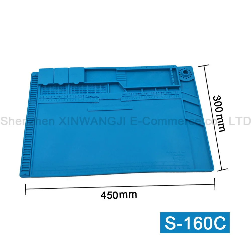 Все виды размер Антистатическая теплоизоляция коврик утолщение силиконовый рабочий коврик Тепловая пушка паяльная станция обслуживание