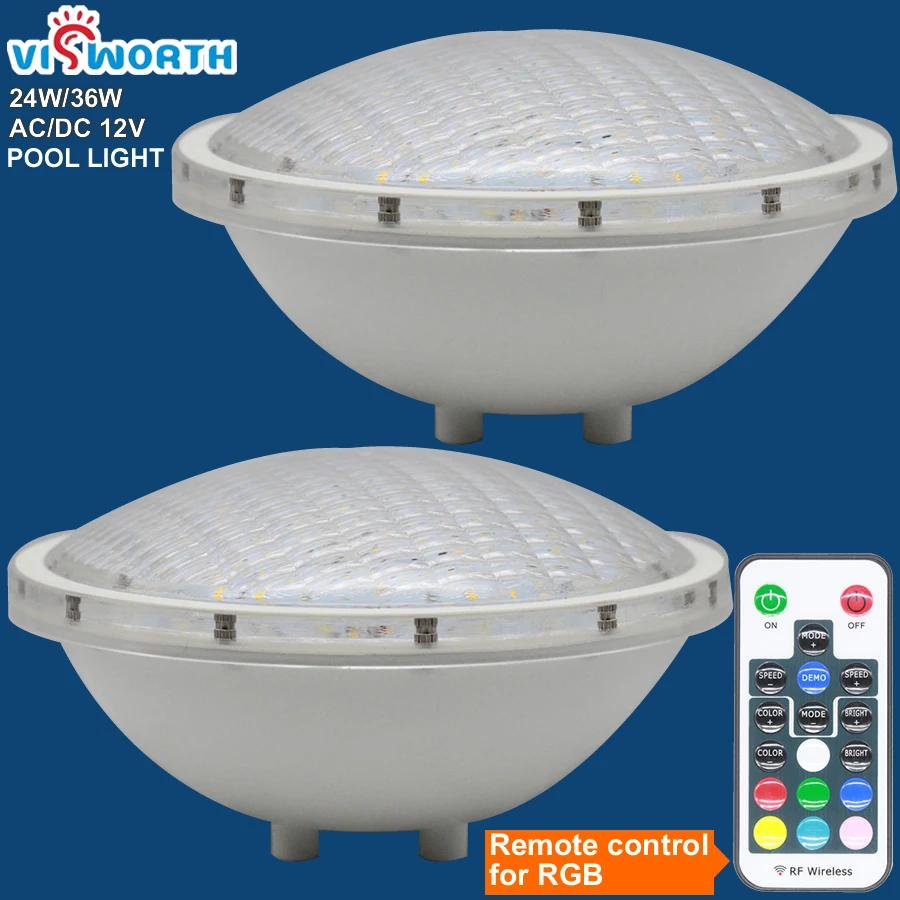 Par56 luces subacuáticas 24W36W LED Piscina luz resina llena Piscina pared FocoPool lámpara IP68 12 V luz impermeable Par56 luces subacuáticas 24W36W LED Piscina luz resina llena Piscina pared FocoPool lámpara IP68 12 V luz impermeable