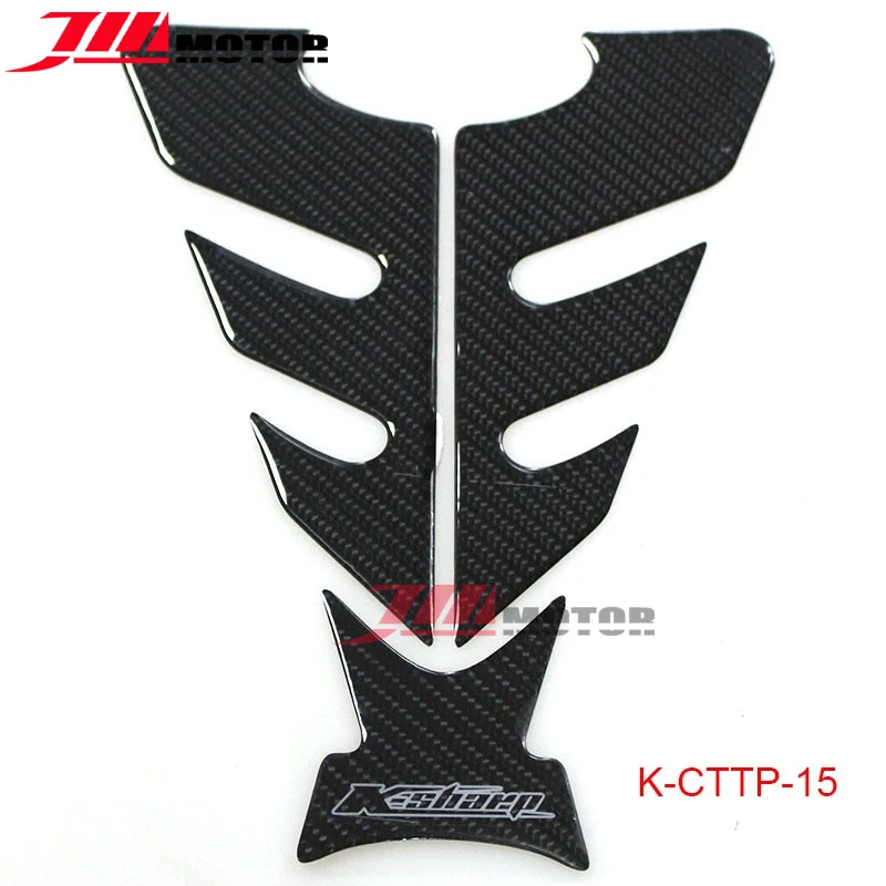 9 inches Real Carbon Fiber 3D Sticker Vinyl Decal Emblem Protection Gas Tank Pad /& Cap Cover For Yamaha FZ07 FZ09 MT07 MT09