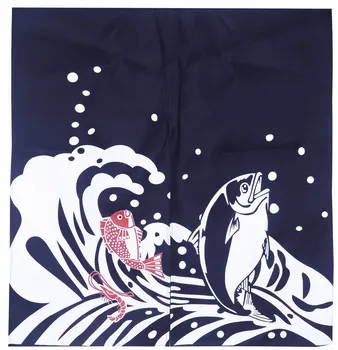 

(Customized Accept) Korea/Japan/China Sushi Restaurant Kitchen Doorway Split Cloth Curtain-CARP