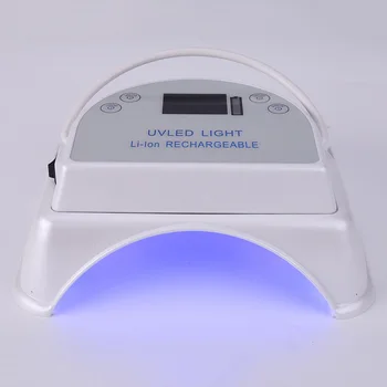 

Portable 64W LED Nail Lamp With Rechargeable Battery Nail Gel Polish Dryer Manicure Gel Nails Art Curing Lamps Nail Art Tool