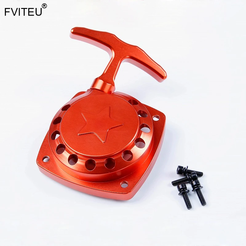 

FVITEU CNC Alloy Easy Started Pull Starter for 32-36cc Zenoah CY Rovan Engine for 1/5 HPI Baja 5B SS 5T 5SC Rovan King Motor