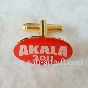 

Fashion cufflink Print logo with Epoxy