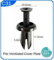 CNIKESIN 50 шт. автомобильный передний задний колесный крыло лайнер Винт Втулка для Toyota Lexus Авто Пластиковые заклепки, крепежные зажимы 90189-06013