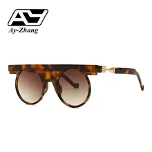 Ay-zhang ronda gafas de sol mujer marca diseñador futuro estilo gafas 2019 nueva llegada de verde Vintage gafas de sol UV400