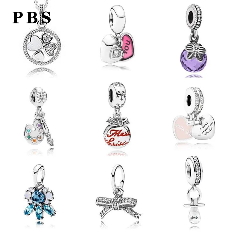 

PBS 100%925 Sterling Silver Original Copy High Quality 1:1 Multiple Styles Snowflake Butterfly Knot Beads Free Shipping