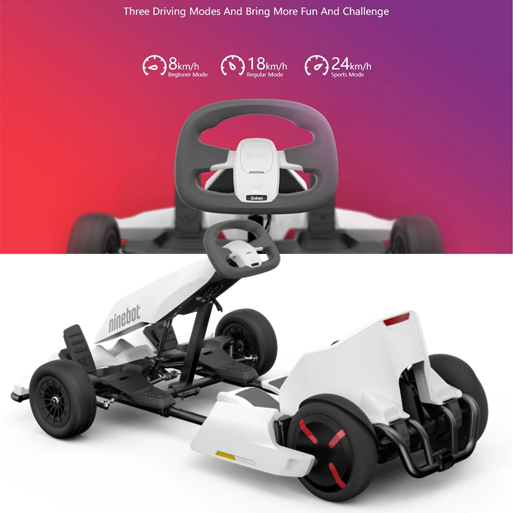 Набор Ninebot Gokart, умный самобалансирующийся электрический скутер Xiaomi Mini Ninebot by Segway Mini Pro Racing Go Kart