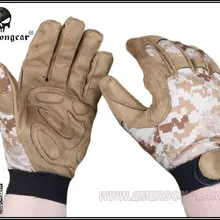 Для наружной фотосъемки Охотничьи перчатки Emerson тактический полный палец демисезонная камуфляжная перчатка AOR1 EM5366