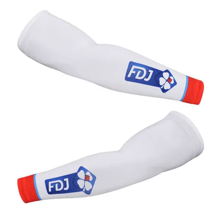 

2015 2016 FDJ PRO TEAM 2 COLORS CYCLING JERSEY ARM WARMERS SUN UV PROTECTION ONE PAIR SZIE XS-4XL