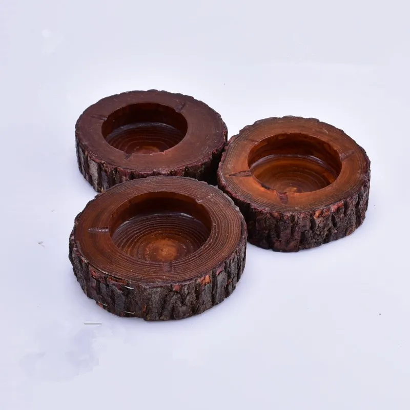 

1pc Creative Personality Ashtray Wooden Ashtray Retro Environmental Ashtray Home Decoration