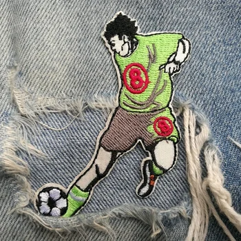 

1 PIC 6.0*8.0CM embroidered cloth STICKER clothing bags pants decoration computer embroidery football patch