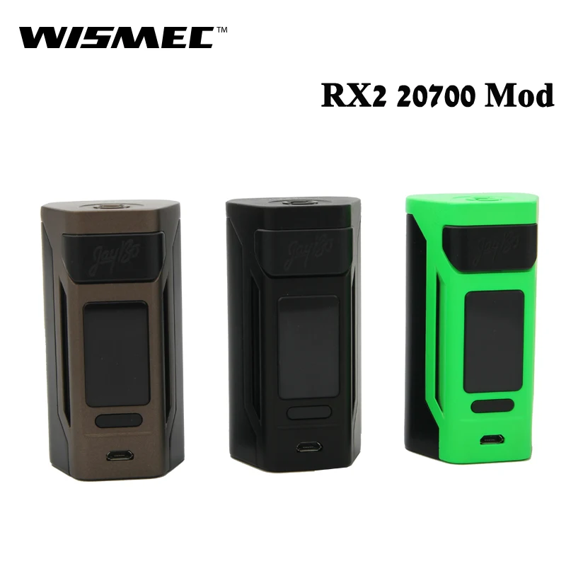 

Original Electronic Cigarette Wismec Reuleaux RX2 20700 200W RX2 20700 Box MOD Vape 1.3inch Also can Powered by 18650 Battery