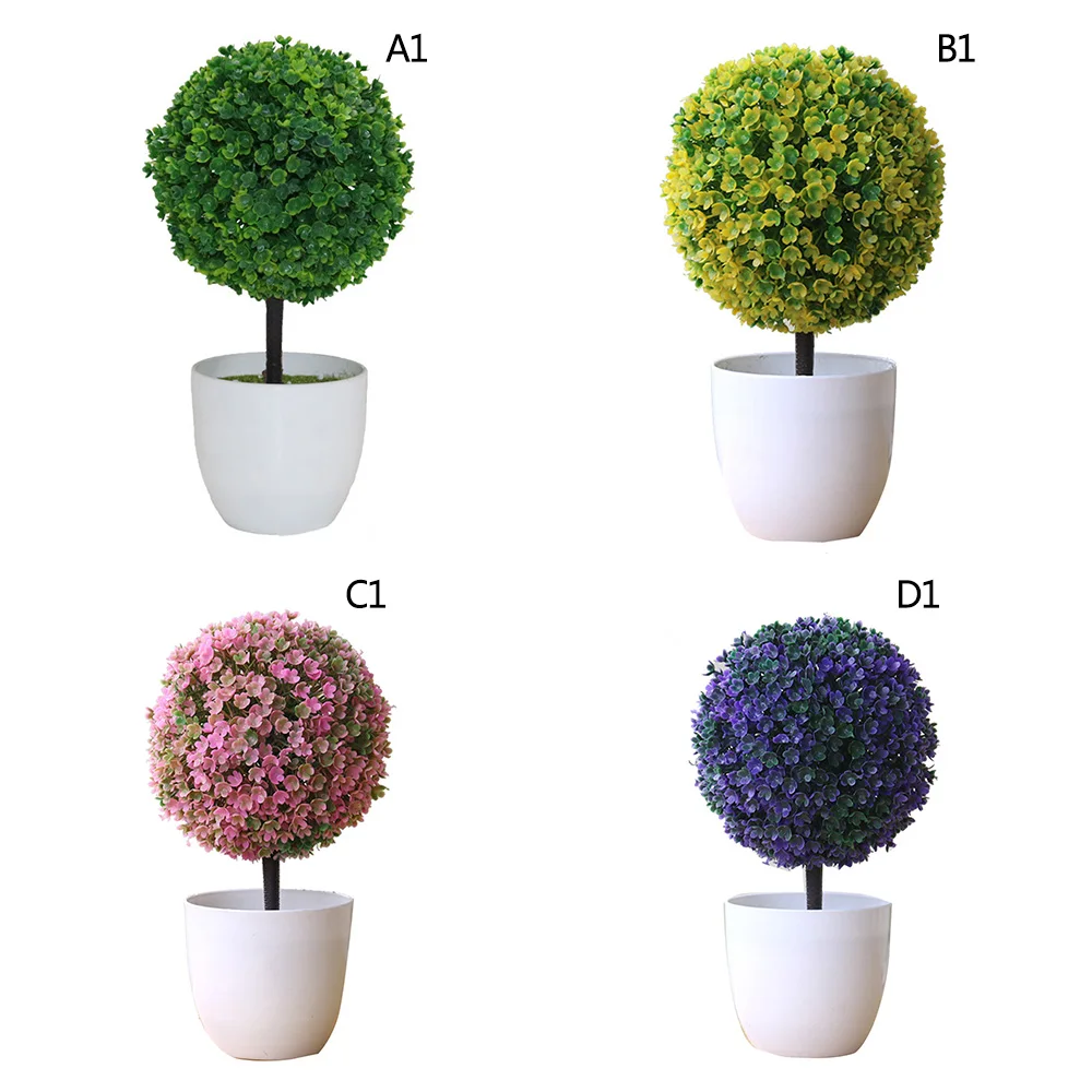 Искусственные растения бонсай пластик моделирование дерево Настольный горшок Декоративные искусственные цветы листья садовое растение Декор