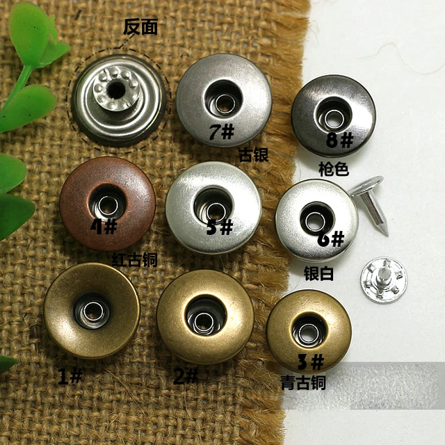 20PCS Snap Fastener Metal Pants Buttons for Clothing Jeans Adjust Button  Self Increase Reduce Waist 17mm