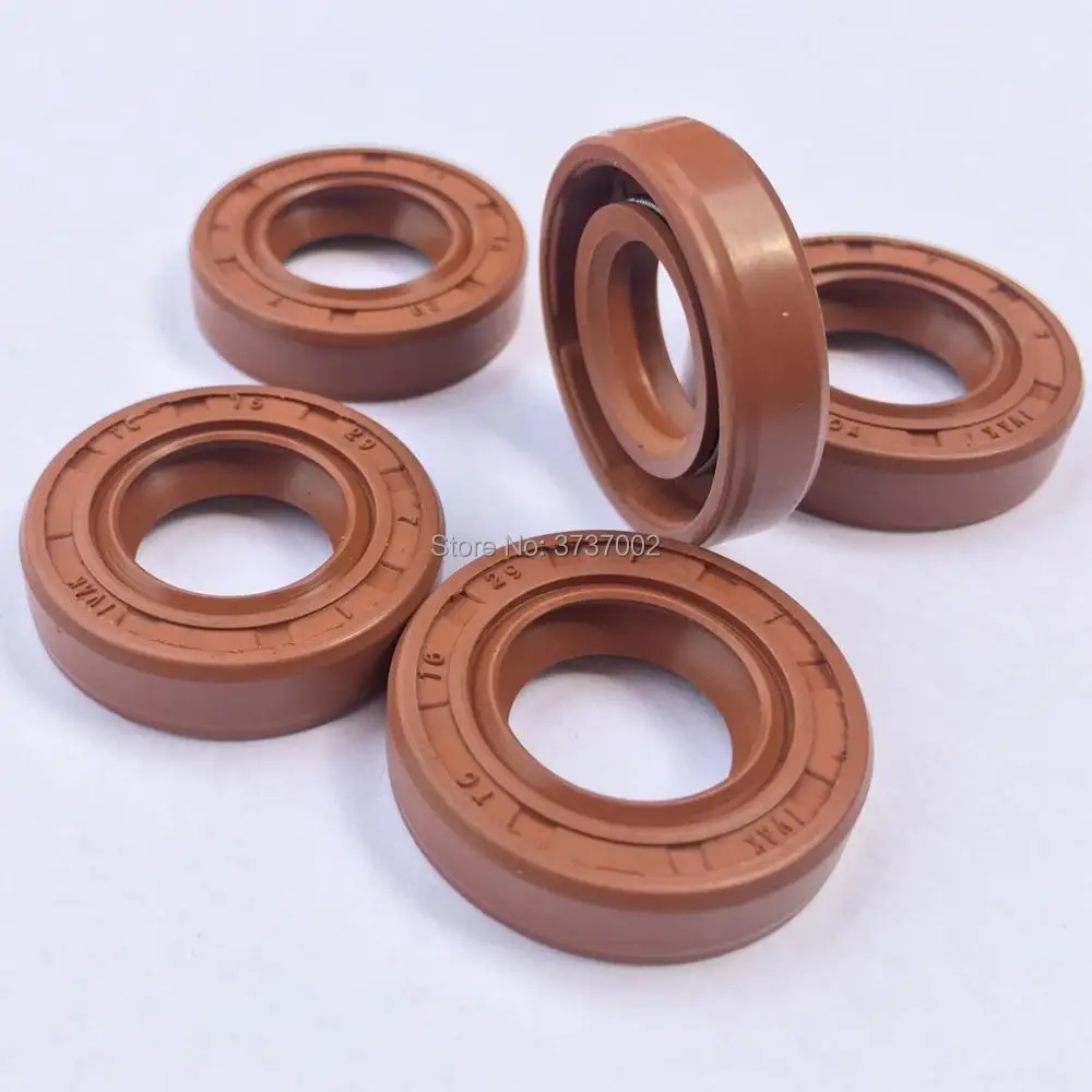 

2PCS Skeleton Oil Seals 8x17x7 8x20x7 8x22x7 8x25x7 FKM Shaft Oil Seal/Viton Rubber Covered Double Lip with Brown