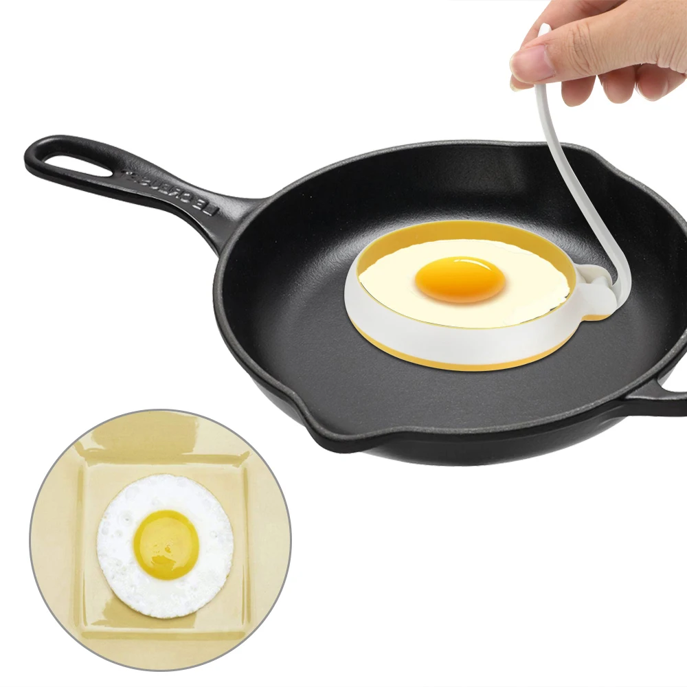 iTimo Stainless Steel Fried Egg Shape Mold Egg Pancake Ring Mold Kitchen Cooking Tool Round