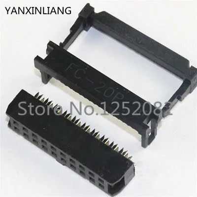 

50PCS IDC Socket FC-20P 2.54mm IDC connector 20-pin cable socket 20P 2X10P IDC