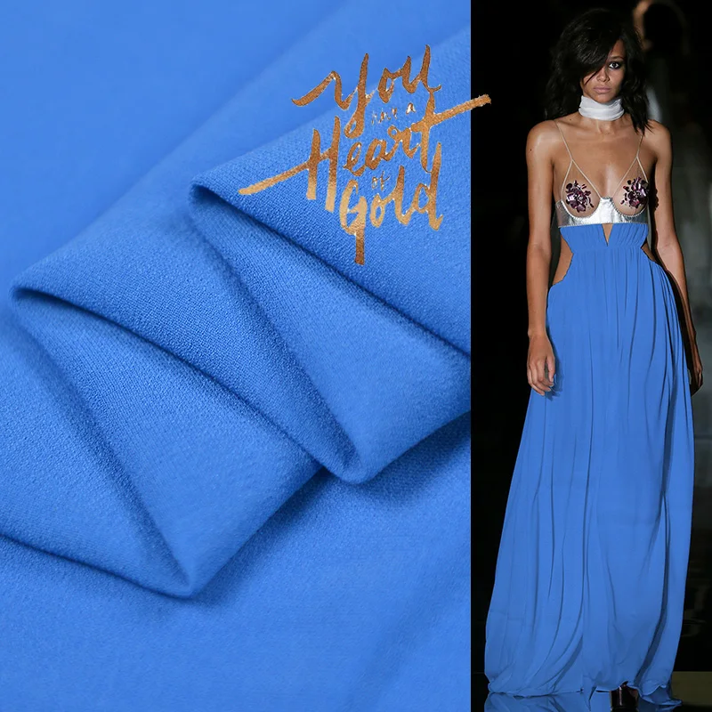 

30 m/m heavy Silk georgette Crepe De Chine Fabric For Silk Dress