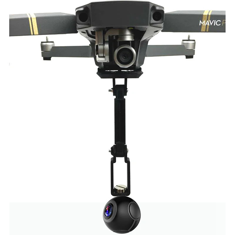 Аксессуары для DJI Mavic Pro, 360 градусов, зажим для камеры с 1/4 штативом, подъемный держатель, крепление с 3D принтом для спортивной камеры