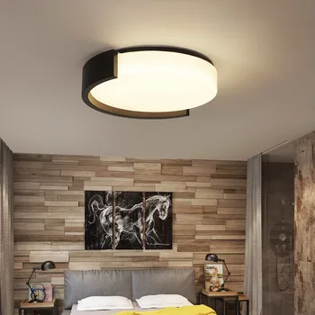

2018 Modern Ceiling Lights White/Black Iron frame Surface mount LED Ceiling lamp for bedroom Living room lamparas de techo