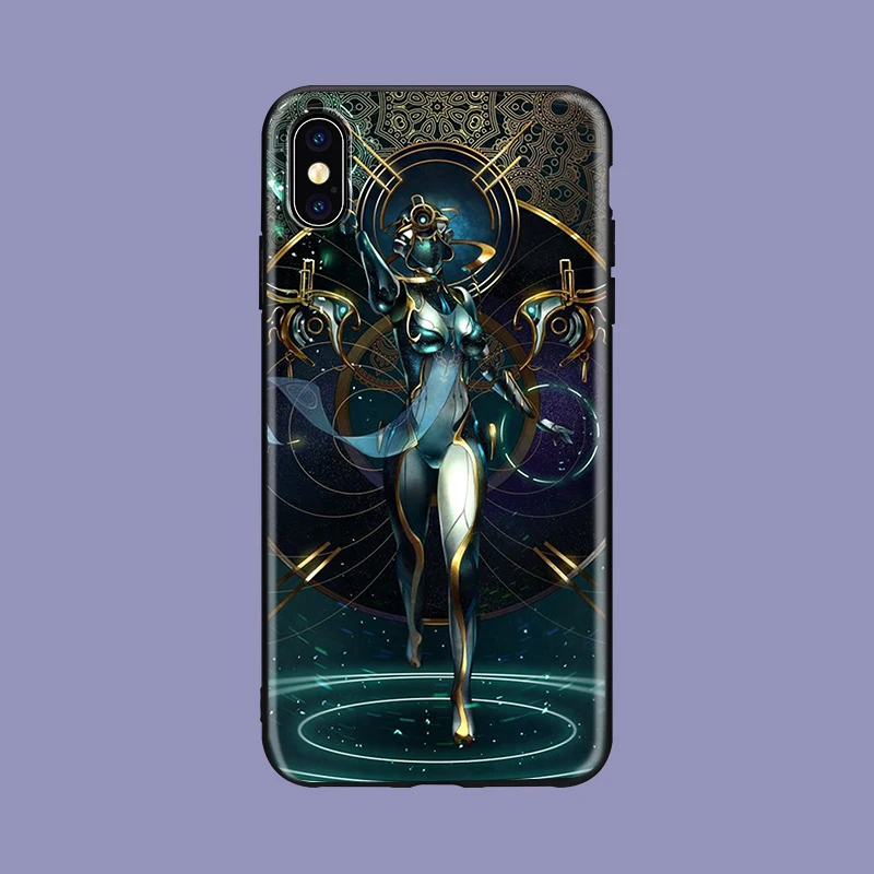 Warframe черный мягкий чехол для телефона для iPhone 8 7 6 6S Plus X XS MAX 5 5S SE XR 6plus чехол s Warframe