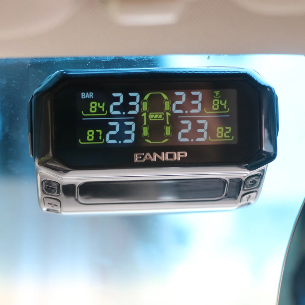 EANOP S600 на солнечных батареях USB TPMS автомобильный контроль давления в шинах сигнализация давление безопасный монитор 4 шт. внешние/внутренние датчики давления в шинах