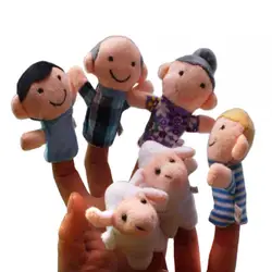 10 шт./компл. Басни Эзопа пальчиковые куклы Baby ткань кукла мальчик, который кричал волк палец куклы повествования куклы дети детская