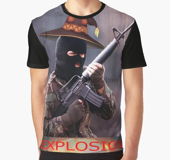 

All Over Print 3D Tshirt Men Funny T Shirt IRA - Expolosion Megumin Full Print Big print Graphic T-Shirt