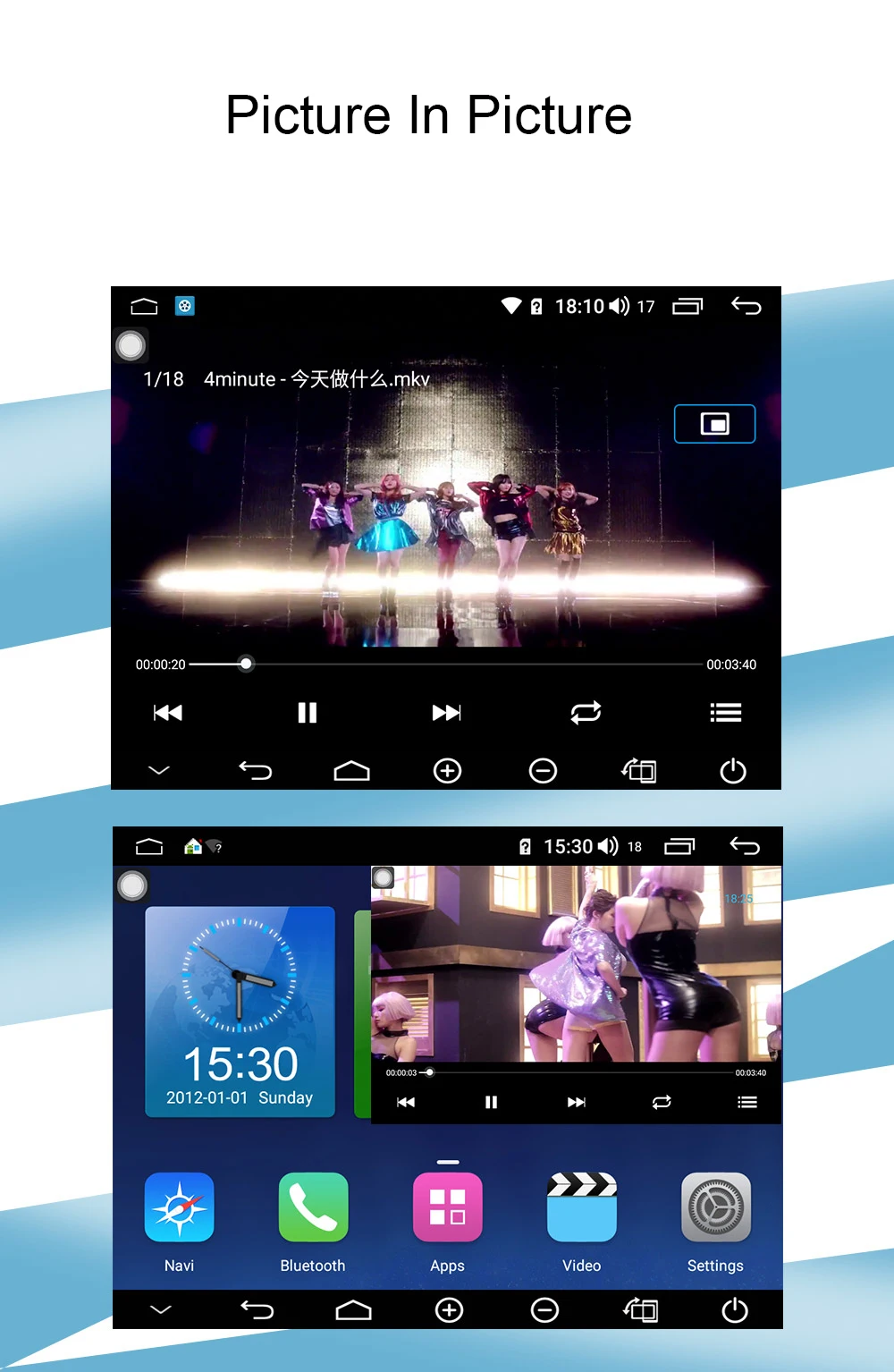 Discount 9.7" Single Din Auto Radio Android 8.1 4GB/64GB GPS Wifi Built in 4G Modem DSP Wireless Bluetooth Carplay Rear View Camera 5