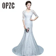 Новое поступление красно-белое кружевное свадебное платье с v-образным вырезом и коротким рукавом Meermaid Vestidos De Novia винтажное подсчет поезда аппликация невесты