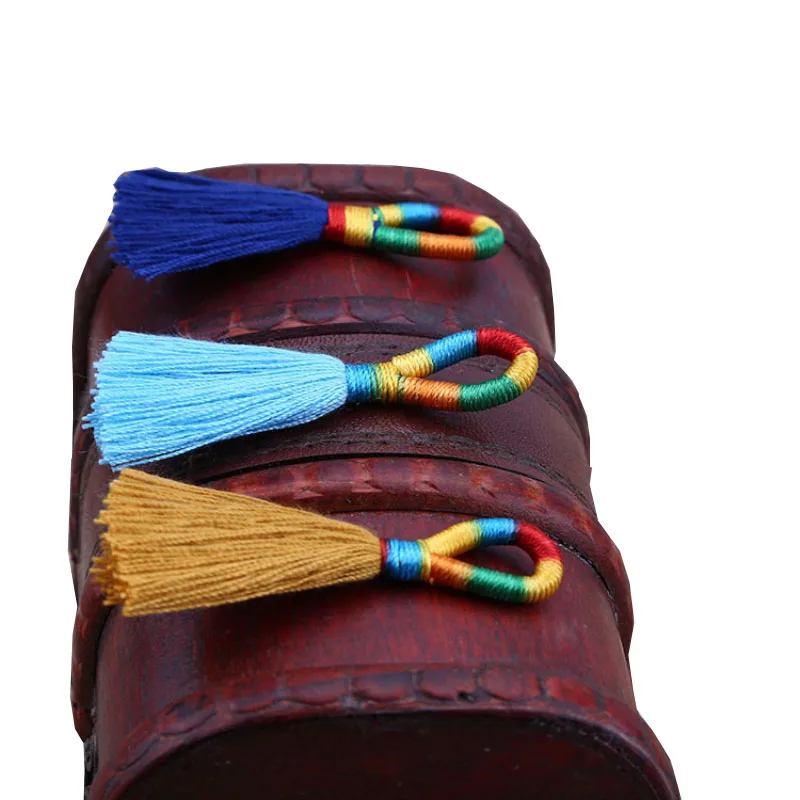 

10PCS Mini Colorful Ring Tassel Fringe DIY Home Textile Curtain Garment Sewing Accessories Key Hooks Fringe Trim Craft Tassels