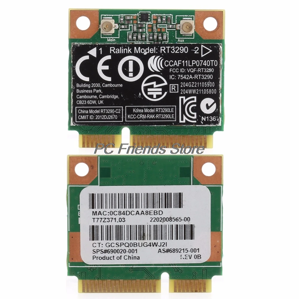 Wi-Fi беспроводная сетевая карта 150 м Bluetooth для RT3290 hp павильон G7-2000 Ralink-PC Friend