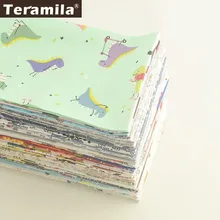 Teramila Telas цветы животные мультфильм дизайн Ручная Краска хлопок ткань Algodon 32x32 см Tissu DIY одеяла Лоскутная Ткань Tecido