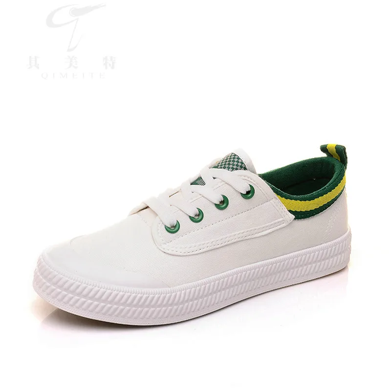 flat white canvas shoes