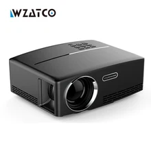 Wzatco GP80 1800 люмен Портативный HD светодиодный проектор для домашнего кинотеатра HDMI ЖК-дисплей игры pc цифровой мини Проекторы 1080 P proyector 3D проектор