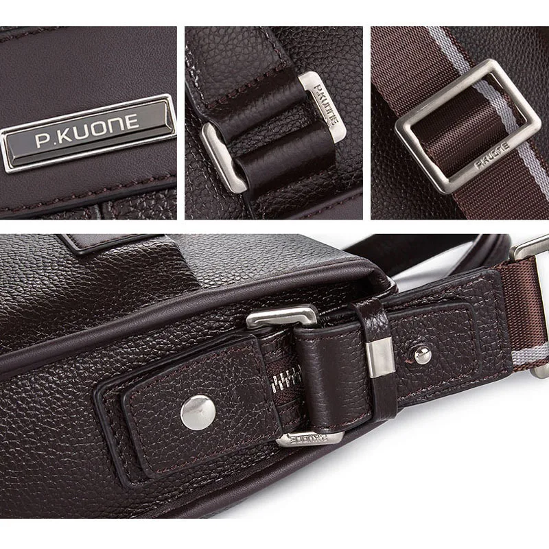 Мужская кожаная деловая сумка-портфель, фирменный дизайн, сумка для ноутбука, натуральная кожа, мужские сумки на плечо, сумки-мессенджеры, bolsa masculina Sac