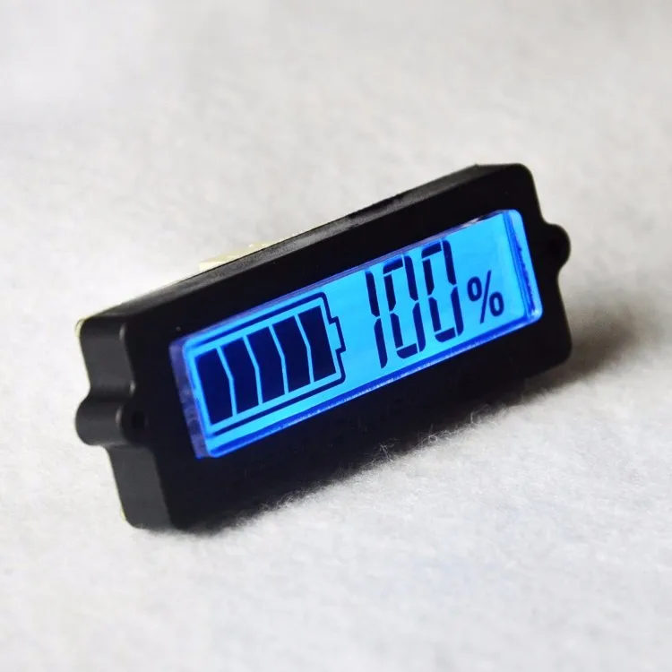

LY6N Lead-acid Battery / Lithium Battery LCD Battery Indicator Meter 12V - 48V Digital Battery Capacity Indicator Tester