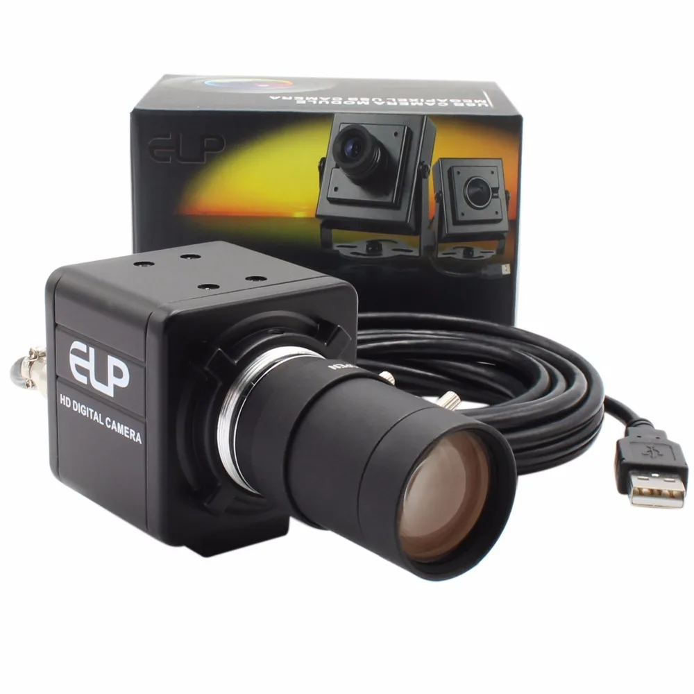 2MP 1080P USB камера MJPEG 120 fps в 640X480, MJPEG 60 fps в 1280X720, 30 fps в 1920x1080 с 5-50 мм объективом варифокуса