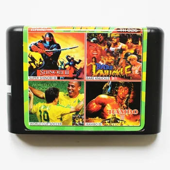 

TH-026 4 in 1 game cartridge 16 bit md Multi game card for sega genesis/mega drive