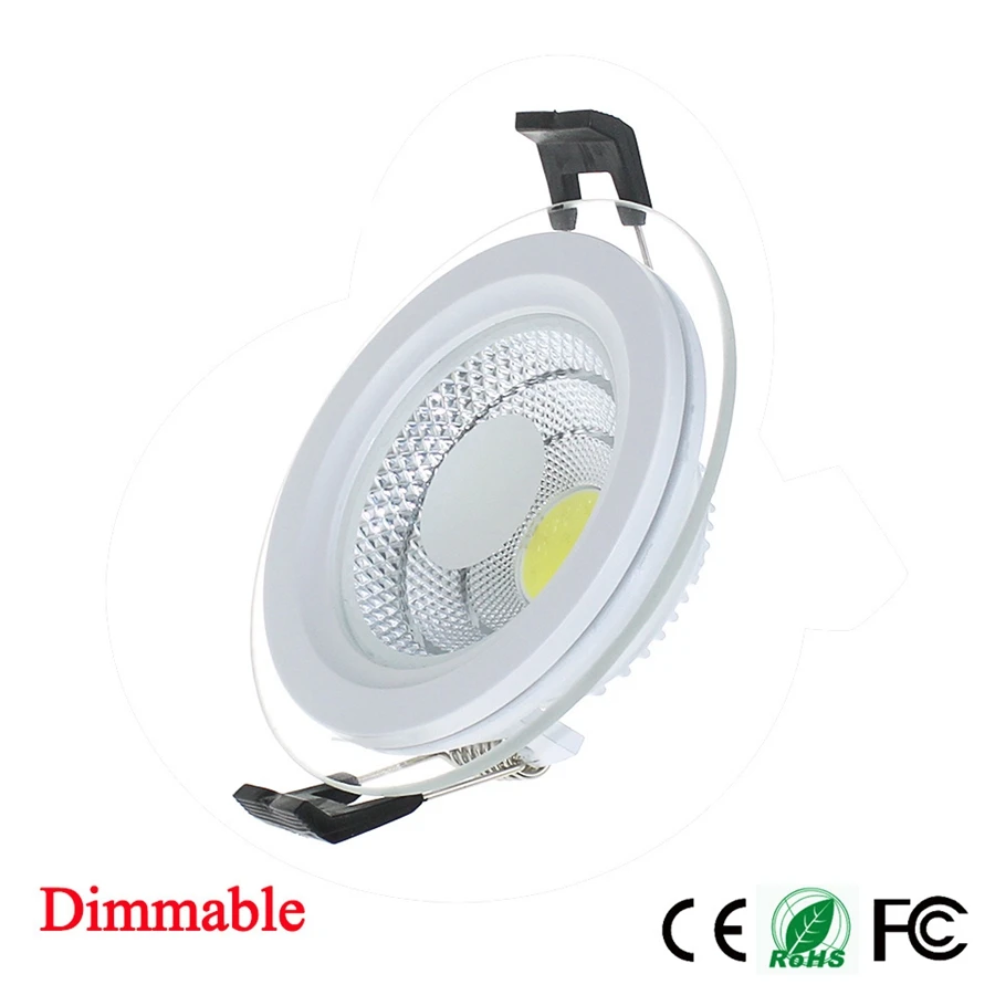 Dimmable-LED-Downlight-5W-10W-15W-COB-LED-Panel-Light-Round-Glass-Cover-Ceiling-Recessed-Lamp