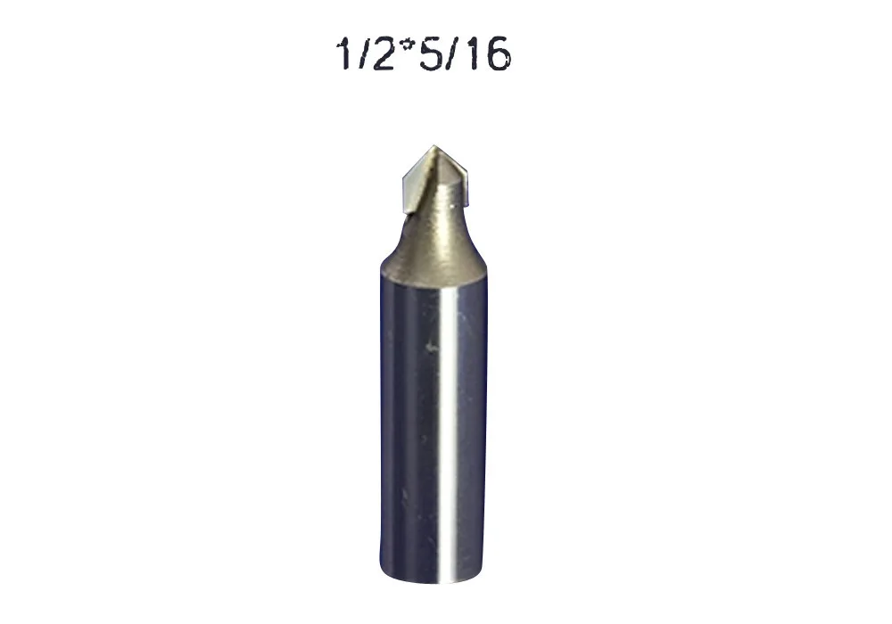 

1Pc Superior Tungsten Carbide 3D Chamfer Bit Carving Tool V Groove Sharpen Mill Router Bit shank 1/2V-Px1-2x5-16