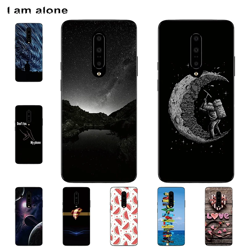 

I am alone Phone Cases For OnePlus 7 1+6 6.5 inch Soft TPU Bags Mobile Cellphone Patterned Fashion For OnePlus 7 Free Shipping