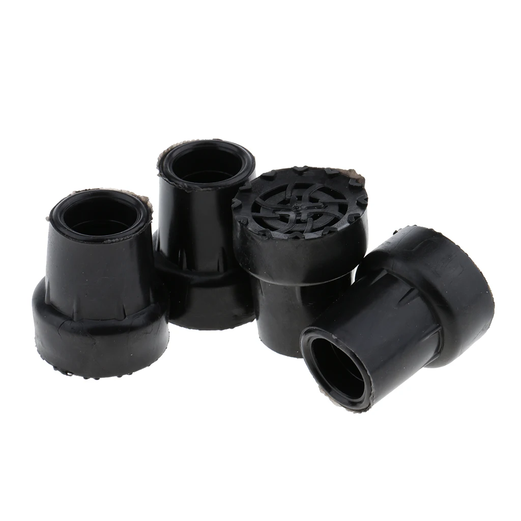 4pcs 19mm Anti Slip Rubber Crutches Tips Pad for Cane Walking Stick Crutch