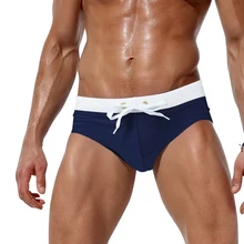 Популярный бренд, Сексуальная мужская одежда для плавания, купальные костюмы, купальные плавки боксеры, плавки для серфинга, шорты с мешочком внутри, черные, 5 цветов, водные виды спорта