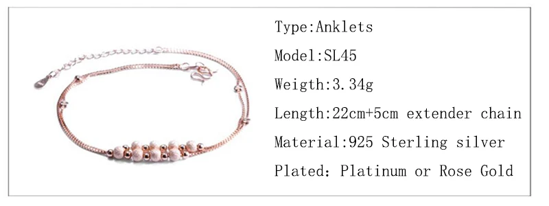 Sinya silver anklets bracelets  sl45 (26)